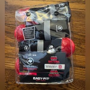 Silver Shield dog Black and Red Easy-Fit Boots